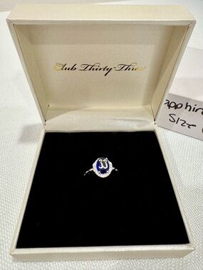 Club 33 Sapphire Ring Sz 9